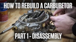 How to rebuild an Edelbrock or Carter AFB carburetor  Part 1  Disassembly  Hagerty DIY [upl. by Evadne]