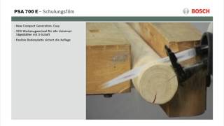 Tutorial Säbelsäge PSA 700 E von Bosch [upl. by Peterec]