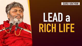 Guru Vakyam English Episode 772  LEAD a RICH LIFE [upl. by Laoj256]