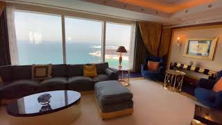 Burj Al Arab  One bedroom Deluxe Marina Suite  room tour Refined luxury with spectacular seaviews [upl. by Hauhsoj437]