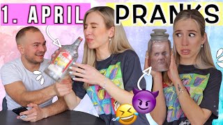 PRANKIDEEN 😆 1 April Scherze leicht zum nachmachen 😆 Pranks zum 1 April 😅2021  Cali Kessy [upl. by Niuqaoj]