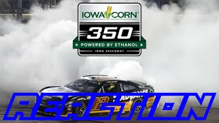 2024 NASCAR Cup Series Iowa Corn 350 at Iowa Speedway Reaction THE CHAMP IS HERE [upl. by Neeruam]