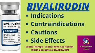 Bivalirudin 250mg Inj AngioxAngiomax  Indications Contraindications Cautions Side Effects [upl. by Analise]