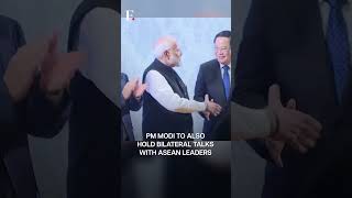 PM Modi In Laos for ASEANIndia Summit Meets Diaspora  Subscribe to Firstpost [upl. by Uwton310]