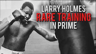 Larry Holmes RARE Training In Prime [upl. by Atoiyanap]