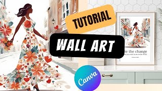 Wall Art Tutorial Canva Wall Art with Inspirational Quotes [upl. by Pazia]