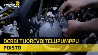 Tuorevoitelupumpun poisto käytöstä  Derbi DRD [upl. by Shirk813]