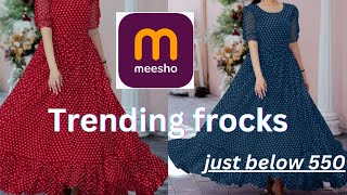 Meesho Trending long frocks  just 540  Latest collections [upl. by Milas]