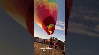 Hot air balloon festivalhotairballoon hotairballoonfestival [upl. by Kcirted670]