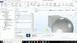 Basic comsol heat transfer between two different materials [upl. by Landon]