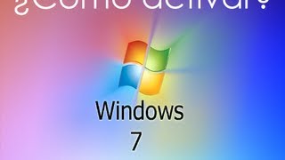 Como activar Windows 7  cualquier verción con seriales [upl. by Lahcsap]