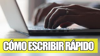 Cómo Escribir Rápido en el Teclado Mecanografia [upl. by Aneeg]