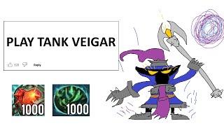 TANK HEARTSTEEL VEIGAR STRATEGY HAS UNLIMITED SCALING SO SCARY [upl. by Aryamo]