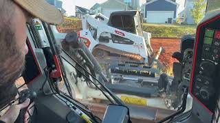 Scraping Lots with bobcat T66 [upl. by Sokram825]