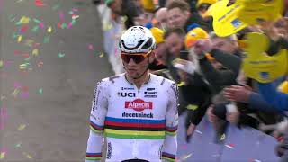 Mathieu van der Poel domineert Flandriencross 2024  X20 Badkamers Trofee  Race highlights [upl. by Cirdor292]