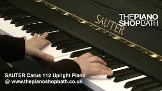 Sauter Carus 112 Black Upright Piano  The Piano Shop Bath [upl. by Noired]