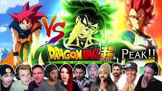 ⚡BROLY VS GOKU amp VEGETA🔥quotThis Blown Their MindsquotREACTION MASHUP PART2 Dragon Ball Super Brolyドラゴンボー [upl. by Notselrahc853]