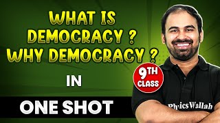 WHAT IS DEMOCRACY WHY DEMOCRACY in 1 Shot  FULL Chapter Coverage THEORYPYQs  Class9th SST [upl. by Atinal]