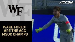 Wake Forest Wins The 2024 ACC Mens Soccer Championship [upl. by Llednol]