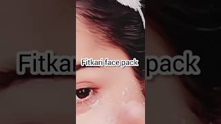 Fitkari face pack reduces pigmentation treandingshort diyskincaretips skincare glowingskindiy [upl. by Zile]