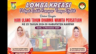 Lomba Kreasi Melipat Batik Kampar tanpa Dijahit [upl. by Aihsenyt]