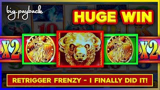 HUGE WIN Buffalo Triple Power Slot  AWESOME [upl. by Enyawd]