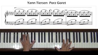 Yann Tiersen Porz Goret Piano Tutorial [upl. by Dnalevelc]