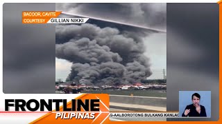 Nasa 1000 pamilya sa Bacoor Cavite nasunugan  Frontline Pilipinas [upl. by Tristram]