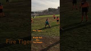 Fire tigers game won Brielle belle the keeper soccer soccergirl sgfootball soccerplayer ayso [upl. by Aikam]