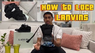 HOW TO LACE LANVIN CURB SNEAKER TUTORIAL [upl. by Merritt]