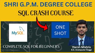 SQL Crash Course  Complete SQL for Beginners in One Shot [upl. by Assek]