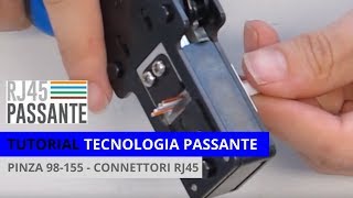 Tutorial Connettori RJ45 Tecnologia Passante [upl. by Tesil]