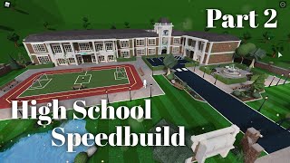 Bloxburg High School  Dorms Speedbuild Part 22 [upl. by Osyth]