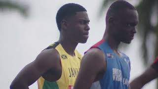 CARIFTA50 100m U17 Boys Heat 2  SportsMax TV [upl. by Blair]