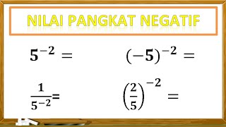 Cara Menghitung Nilai Pangkat Negatif [upl. by Eimile]