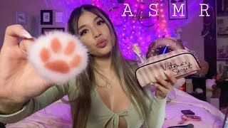 ASMR  Mean Girl Does Your Makeup Roleplay💄Personal attention Inaudible whispers [upl. by Brynne]