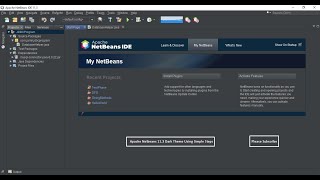 How to Apply Dark Theme on Apache NetBeans 113 [upl. by Wina]