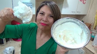 Crema Extra Firme y estable Chantilly  Parte 3  Silvana Cocina [upl. by Nairod813]