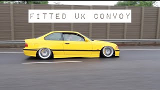 Convoy with the Hardest Static Stanced E36 M3 to Fitted UK show [upl. by Auqinahc922]