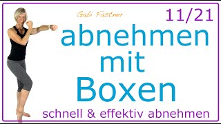 1121💜38 min abnehmen mit BoxTraining  Fullbody cardioworkout  ohne Geräte im Stehen [upl. by Ardnod]