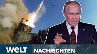 PUTINS KRIEG Ukraine feuert ATACMSRaketen auf Russland  Moskau droht mit Gegenschlag  STREAM [upl. by Neerac]