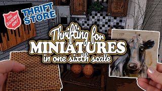 Thrifting for Miniatures for my DIORAMAS Thrift HAUL [upl. by Landon]