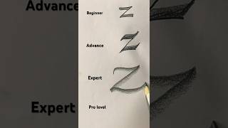 How to write letter Z calligrahy best lettering [upl. by Lesirg]