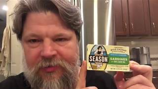 Season Brand Skinless amp Boneless Sardines in Olive Oil Taste Test amp Food Review [upl. by Nhaj]