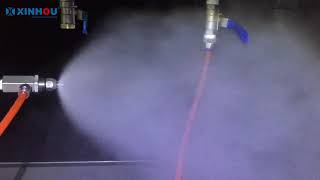 Dry Fog Ultrasonic Air Atomizing nozzles [upl. by Derrik]