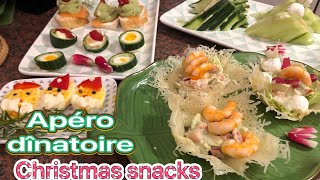 Je prépare un apéro dînatoire facile Food New Year Christmas aperitif snacks 新年のために何を調理するか [upl. by Anaeco300]