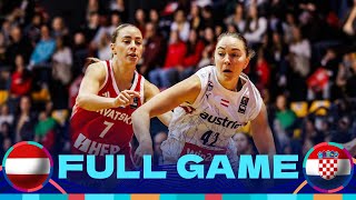 Austria v Croatia  Full Basketball Game  FIBA Womens EuroBasket 2025 Qualifiers [upl. by Nedearb]