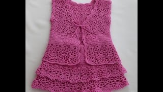 Crochet Patterns for free crochet baby dress 22 [upl. by Nikolia]