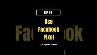 Install Facebook Pixel for Better Ad Tracking  Facebook Ad Tip 6  QT Ayesha Mentor [upl. by Nylekcaj]