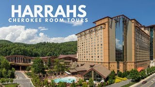 Harrahs Cherokee Casino Resort Hotel Room Tours of all 3 Towers Mountain Soco amp Creek [upl. by Hinckley685]